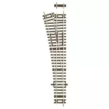 Aiguillage à gauche Wl15 Roco 42440 - R 873,5 mm- 15° - HO : 1/87 - Code 83