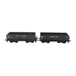 Set de 2 wagons minerais DM LS Models 31103 - HO : 1/87 - SNCF - EP III