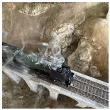 Locomotive à vapeur 141.R.1244 - Trix 25141 - HO 1/87 - SNCF - Ep VI - Digital sound fumigène - 2R