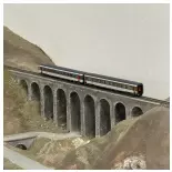 Set de 2 voitures voyageurs Corail VU livrée d’origine - Piko 94502 - N 1/160 - SNCF - EP V - 2R