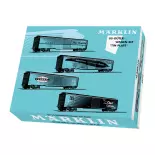 Coffret wagons marchandises US "Tin Plate" - Marklin 45712 - HO 1/87 - Ep.III
