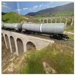 Coffret de 3 wagon-citerne MILLET - Roco 6600091 - HO 1/87 - SNCF - 2R