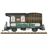 Voiture de tourisme LGB 32421 tonneau + bar - G 1/22.5 - Zillertalbahn - EP VI