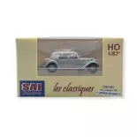 Citroën Tractie 11B, 1952 parelgrijs, 3 karakters SAI 1601 - HO 1/87