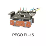 Contacteur double fin de course pour aiguillage - Peco PL15 - N TT HO HOe HOm  O