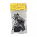 Montón de carbón con vallas MKD 497 - HO: 1/87 - accesorios industriales
