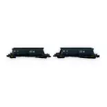 Set de 2 wagons-trémies "SteMi" Typ Faoos - Arnold HN6615 - N 1/160 - SNCF - EP IV/V - 2R