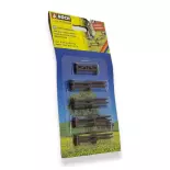 Kit of 18 Noch 13010 Log Fences - HO 1/87 - 12 x 1000 mm