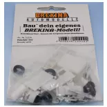 Camion Peterbilt 359, blanc, en kit, 1973 - Brekina 10224 - HO 1/87