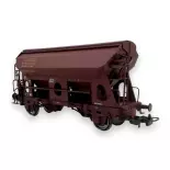 Wagon trémie couvert à 2 essieux brun - Piko 97137 - HO 1/87 - SNCF - Ep V - 2R