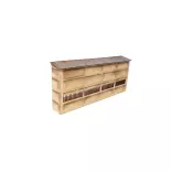 Semi-edificio industrial para fondo - Modelismo madera 206001 - N 1/160
