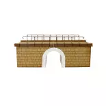 Petit pont-rail pour une voie - Bois Modélisme 109014 - HO 1/87