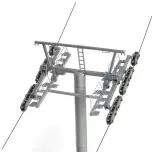 Circuito de teleféricos con 8 modernos telesillas Brawa 6346 - HO 1/87