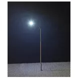 Lot de 3 lampadaires simple avec LED - HO 1/87 - Faller 180100