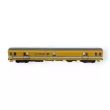 Voiture postale PA UIC livrée jaune/blanche toit gris, bogies Y24X - LS Models 40428 - HO 1/87 - SNCF - Ep IV - 2R