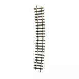 Rail courbe LGB 18000 - G : 1/22.5 - R5 15° - Code 332 - Écartement 45 mm