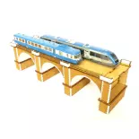 Extension pour viaduc en pierres 2 voies - Bois Modélisme 109013 - HO 1/87 - 135mm 