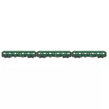 Conjunto de 3 vagones VTU Express Nord - LSMODELS 40319 - HO SNCF - EP IV