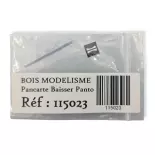 Schild "Untere Stromabnehmer" BOISMODELISME 215023 - N 1/160 - SNCF