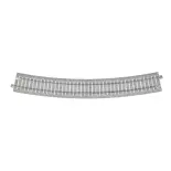 4 rails courbes Unitrack (R790-22.5PC) CS 22,5 degrés - Kato 2-251 - HO 1/87