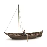 Longboat and 2 figures from the 15th century - Artitec 10.334 - HO 1/87