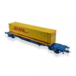 Containertragwagen "DHL" Electrotren HE6069 - HO 1:87 - EP V