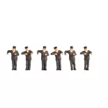 Pack of 6 NOCH 36281 train drivers - N : 1/160