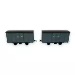 Set of 2 BRAKED COVERS Round Roof Dark Grey Kv 4091 and Kv 4627