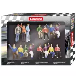 Lot de 15 figurines fans - Carrera 21128 - I 1/32