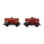 Set di 2 carri cisterna OCEM 29 REE Modelli WB714 - HO 1:87 - SNCF
