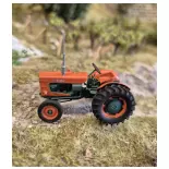Tracteur SOMECA SOM40 Orange Roue 28 - Ree Modèles BA007 - HO 1/87 - Ep III