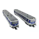 Autorail diesel EAD XBD 4717 & XRABX 8714 - Jouef 2615 - HO 1/87 - SNCF - Analogique