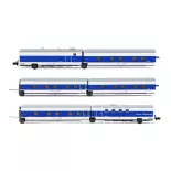 Set van 6 aanvullende slaaprijtuigen TALGO Arnold HN4355 - N 1/160 - SNCF - EP V