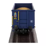 Set 2 Wagons tombereaux Piko 58239 - HO 1/87 - Private - EP VI - loading sand