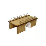 Petit pont-rail pour une voie - Bois Modélisme 109014 - HO 1/87