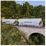 Set of 2 Wagons-Trémis "Piéto-Lamballe" JOUEF 6220 SNCF - HO 1 : 87 - EP IV