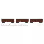 Set di 3 carrozze a 4 porte - Ree Models WB910 - HO 1/87 - SNCF - Ep III - 2R