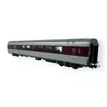 Voiture GC A2t6u Euraffaire bordeaux/béton, logo nouilles - LS Models 40117 - HO 1/87 - SNCF - Ep V - 2R