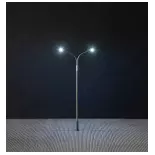 Set van 3 dubbele staande lampen met LED - HO 1/87 - Faller 180101