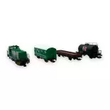 Set de départ G1206 & wagons marchandises - Piko 97946 - HO 1/87 - SNCF - EP V / VI