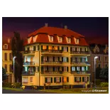 Immeuble d'appartements avec balcon - Kibri 38354 - HO 1/87