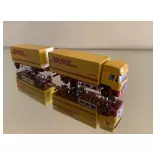 Camion MAN F90 et remorque remorque DHL - HOBBY 66 / LEMKE 4607 - N : 1/160