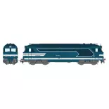 Diesel Locomotive BB67411 Blue "Strasbourg" DCC Son REE MODELES MB167S - HO 1/87