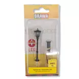 Single LED Park Lantern - Height 60 mm BRAWA 84022 - HO 1/87