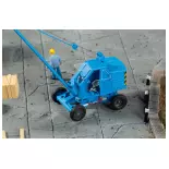 T170 blue wheel loader - AUHAGEN 41674 HO 1/87