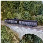 4-türige offene Güterwagen ex-PLM, SNCF, REE Modelle WB-822, HO 1/87e