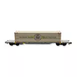 Wagon porte-conteneurs à 4 essieux Arnold HN6587 - N 1/160 - AAE - EP V / VI