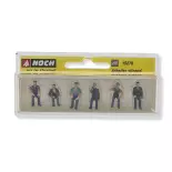 Lot de 6 personnages / ouvriers assis - Noch 15278 - HO 1/87