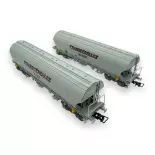 Coffret 2 wagons "Transcéréales NACCO" & "TMF"- Jouef HJ6270 - HO 1/87 - SNCF - Ep IV