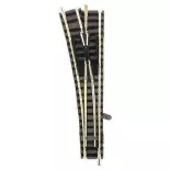 Aiguillage à gauche Fleischmann 9170 cœur plastique code 80 - N 1/160